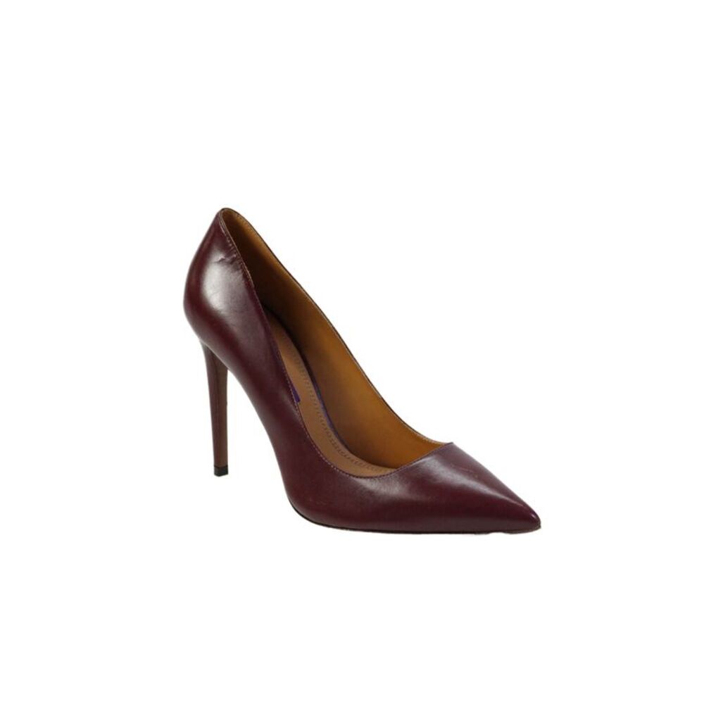 Ralph Lauren Purple Label Womens Leather Pointed Toe Pumps Red Size 37 7 B